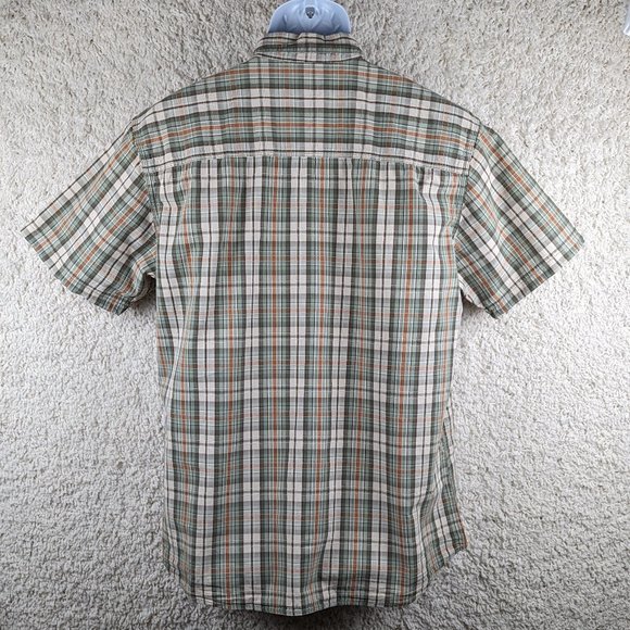 G.H.Bass & Co.* Men's Short Sleeve Button Down Curved Hem Chest Pocket Shirt~ XL - Picture 2 of 12